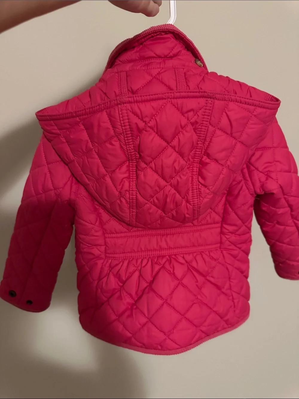 Ralph Lauren Girls' Bright Pink Quilted Puffer Jacket